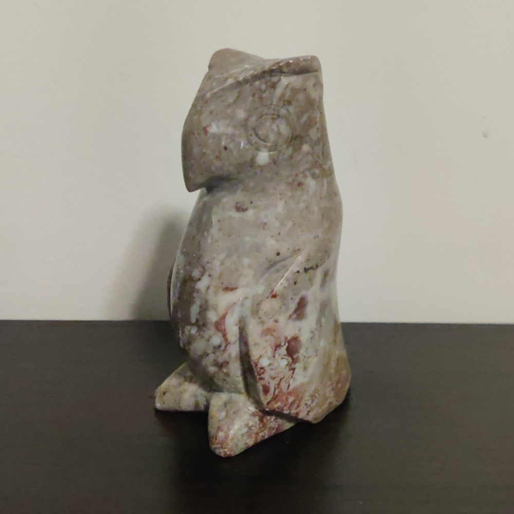 Vintage carved soapstone tribal owl 🦉 - Picture 2 of 7